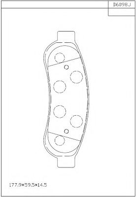 Тормозные колодки ASIMCO KD6098