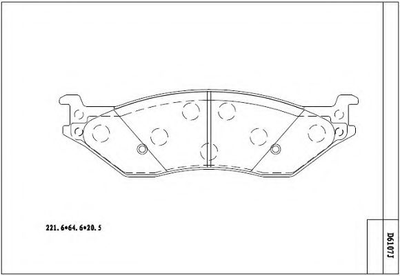Тормозные колодки ASIMCO KD6107