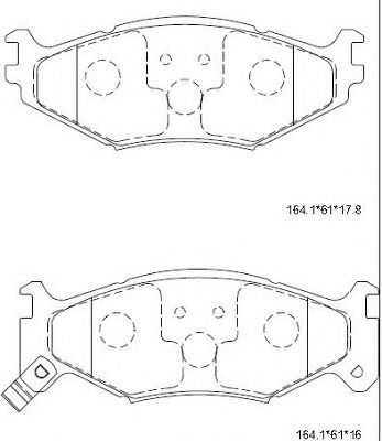 Тормозные колодки ASIMCO KD6301