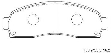Тормозные колодки ASIMCO KD6304