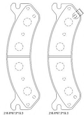 Тормозные колодки ASIMCO KD6307