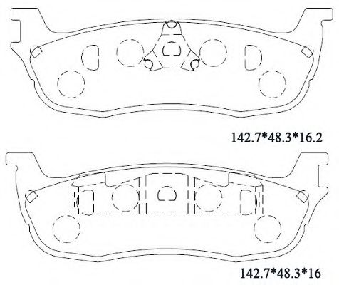 Тормозные колодки ASIMCO KD6308