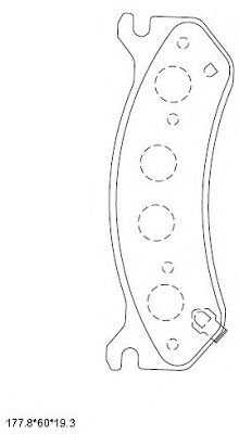 Тормозные колодки ASIMCO KD6313
