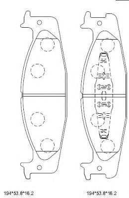 Тормозные колодки ASIMCO KD6315