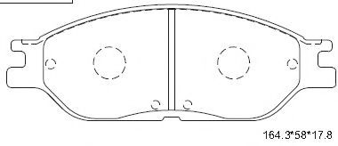 Тормозные колодки ASIMCO KD6316