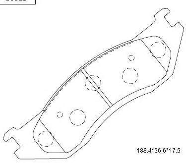 Тормозные колодки ASIMCO KD6317