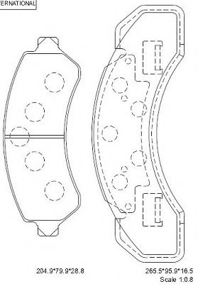 Тормозные колодки ASIMCO KD6321