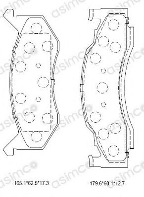 Тормозные колодки ASIMCO KD6323