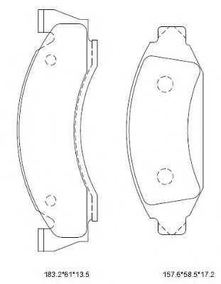 Тормозные колодки ASIMCO KD6325