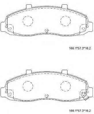Тормозные колодки ASIMCO KD6329