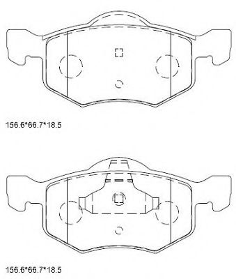 Тормозные колодки ASIMCO KD6331