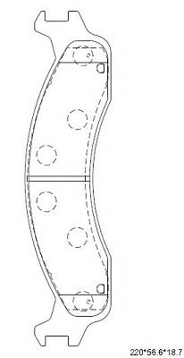 Тормозные колодки ASIMCO KD6332