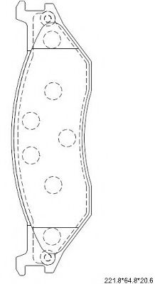 Тормозные колодки ASIMCO KD6334