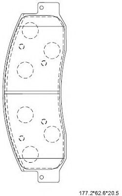 Тормозные колодки ASIMCO KD6339