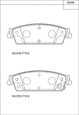 Тормозные колодки ASIMCO KD6349