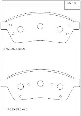 Тормозные колодки ASIMCO KD6360