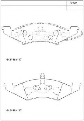 Тормозные колодки ASIMCO KD6361