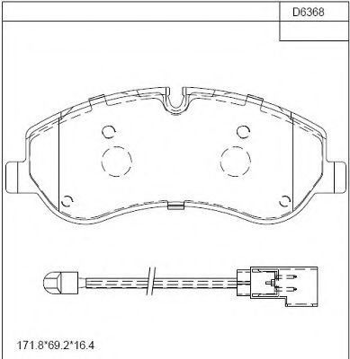 Тормозные колодки ASIMCO KD6368