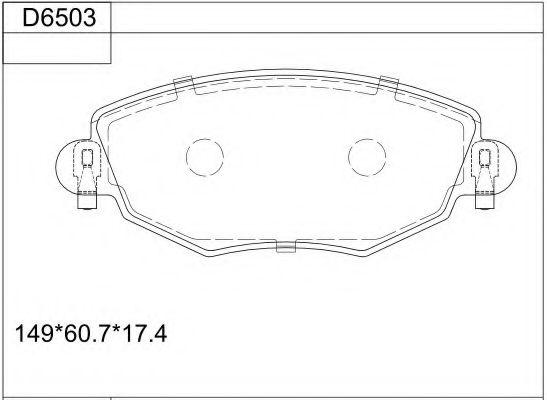 Тормозные колодки ASIMCO KD6503
