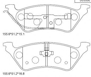 Тормозные колодки ASIMCO KD6509