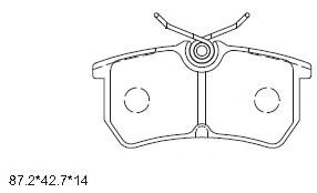 Тормозные колодки ASIMCO KD6512