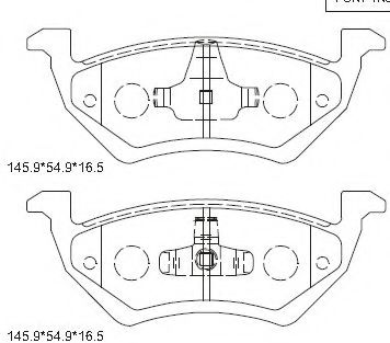 Тормозные колодки ASIMCO KD6514