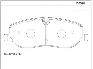 Тормозные колодки ASIMCO KD6520