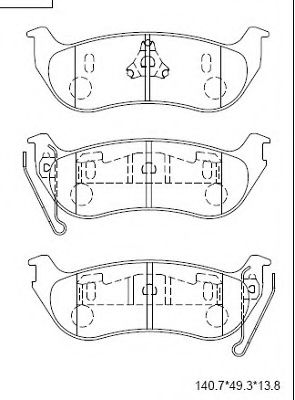 Тормозные колодки ASIMCO KD6522