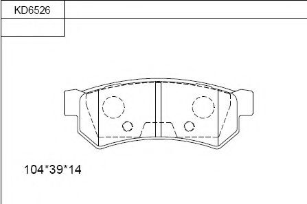 Тормозные колодки ASIMCO KD6526