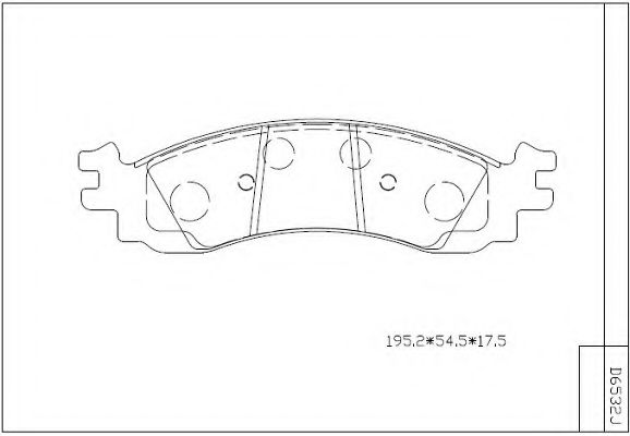Тормозные колодки ASIMCO KD6532