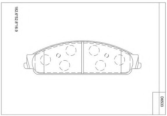 Тормозные колодки ASIMCO KD6533