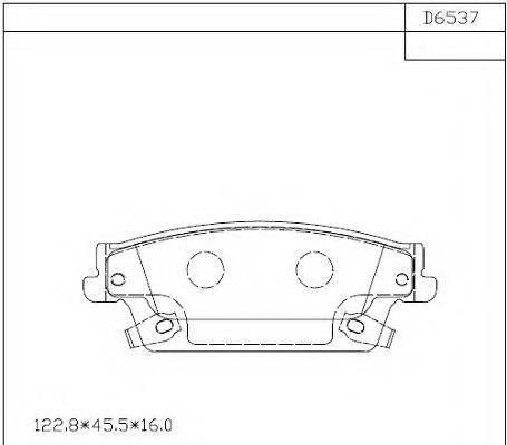 Тормозные колодки ASIMCO KD6537