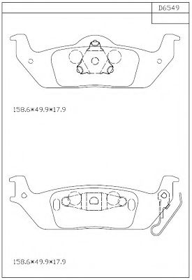 Тормозные колодки ASIMCO KD6549
