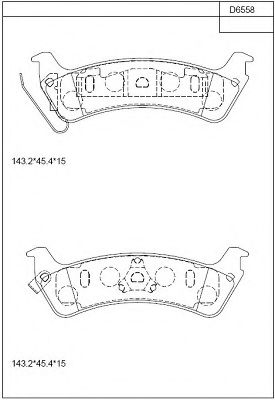 Тормозные колодки ASIMCO KD6558