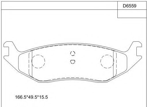 Тормозные колодки ASIMCO KD6559