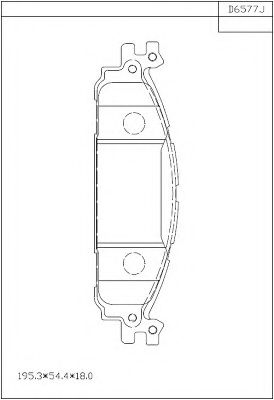 Тормозные колодки ASIMCO KD6577