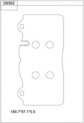 Тормозные колодки ASIMCO KD6582