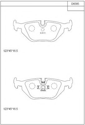 Тормозные колодки ASIMCO KD6585