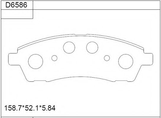Тормозные колодки ASIMCO KD6586