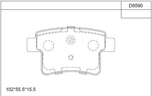 Тормозные колодки ASIMCO KD6590