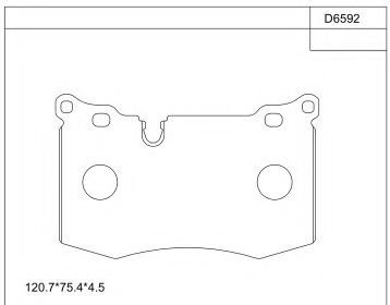 Тормозные колодки ASIMCO KD6592