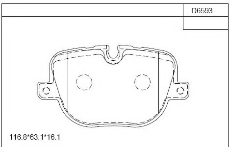 Тормозные колодки ASIMCO KD6593