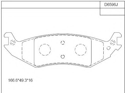 Тормозные колодки ASIMCO KD6596