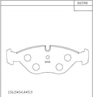 Тормозные колодки ASIMCO KD6598