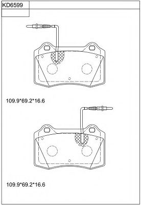 Тормозные колодки ASIMCO KD6599