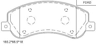 Тормозные колодки ASIMCO KD6601