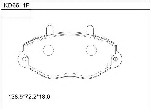 Тормозные колодки ASIMCO KD6611F