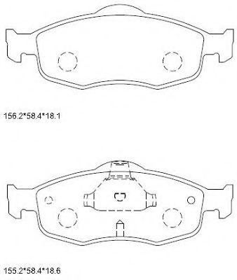 Тормозные колодки ASIMCO KD6710