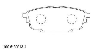 Тормозные колодки ASIMCO KD6715