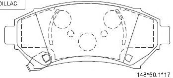 Тормозные колодки ASIMCO KD6718